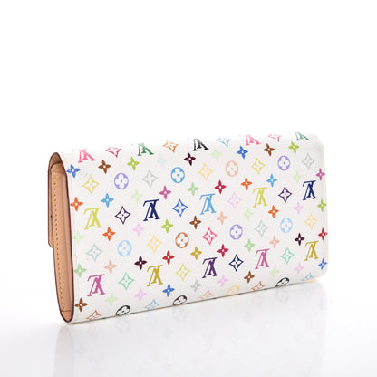 Louis Vuitton Monogram Multicolor Sarah Wallet White 3 of 7