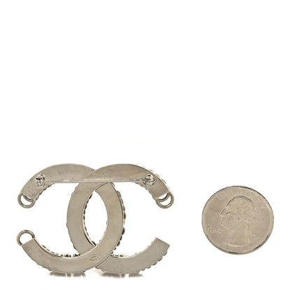 Chanel Metal CC Brooch Silver 2 of 4