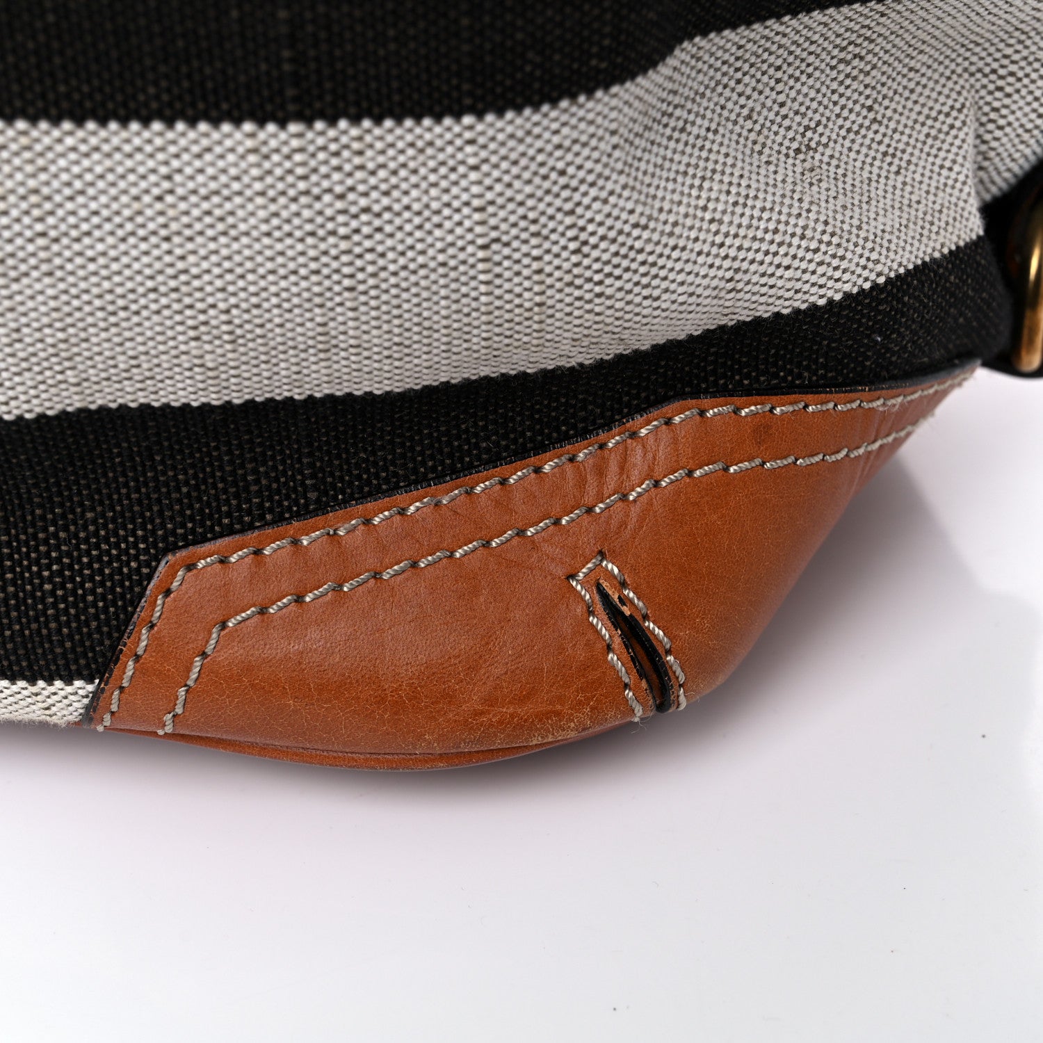 Burberry Canvas Mega Check Traveler Tote Dark Tan 19 of 36