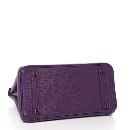 Hermes Togo Birkin 30 Ultraviolet 5 of 33