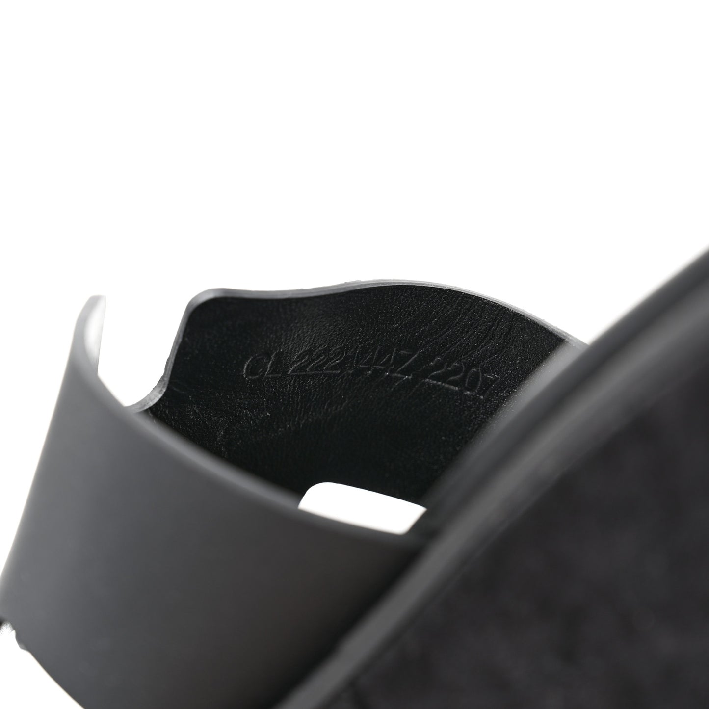 Calfskin Suede Eze 30 Sandals 37 Black