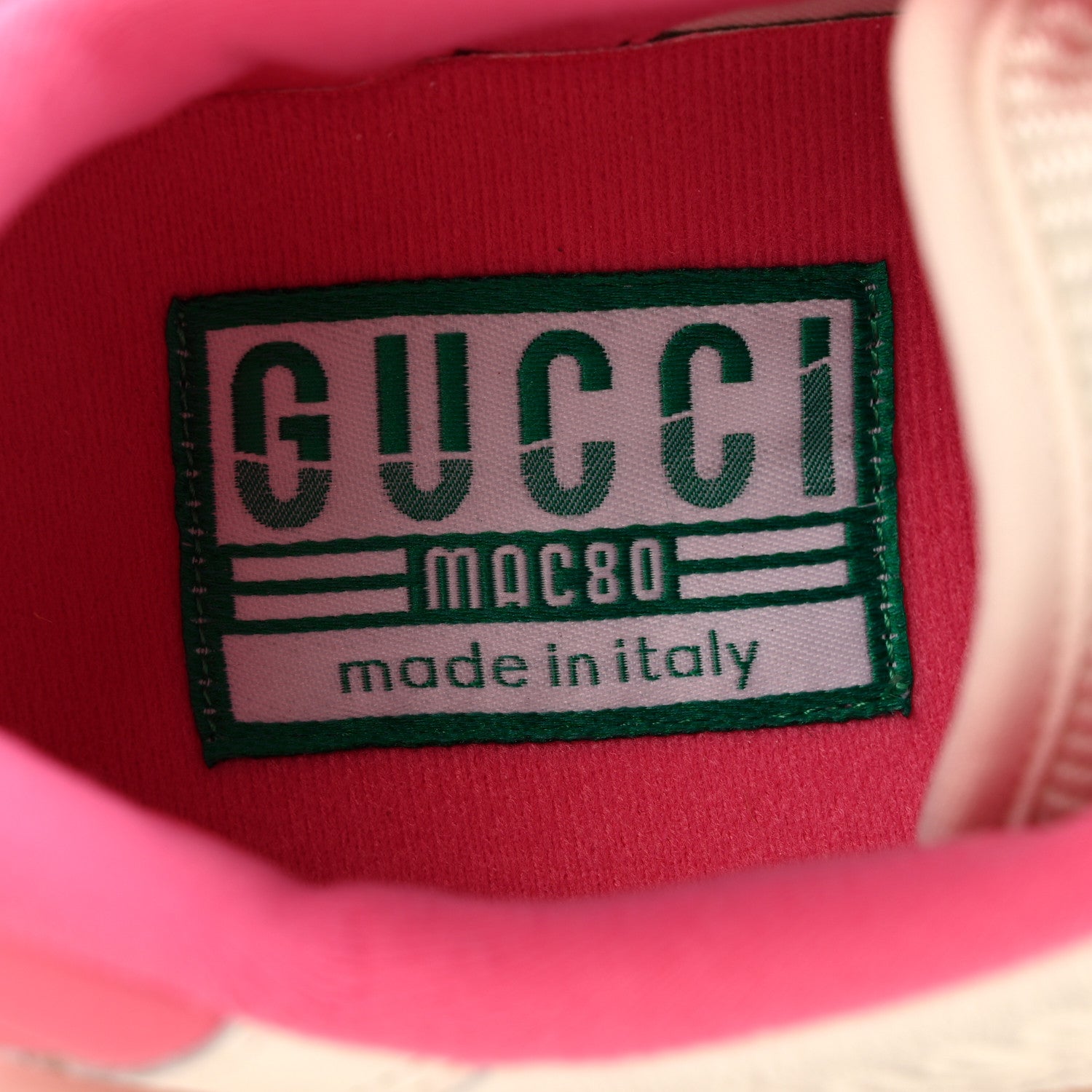 Gucci Dali Soft Calfskin Womens Mac80 Sneakers 39.5 Off White Pink 7 of 12