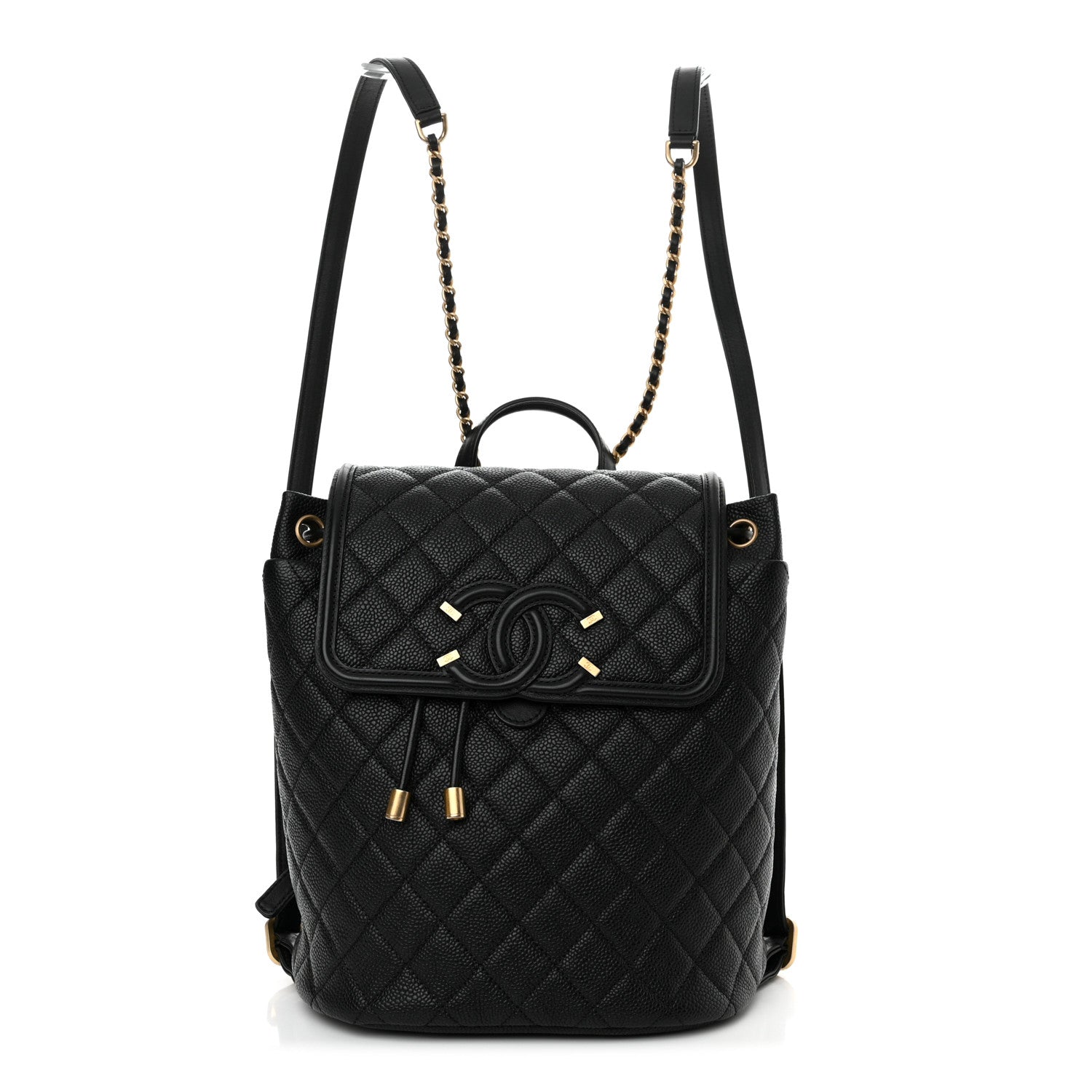 Chanel Caviar Quilted Filigree Backpack Black 1 of 11