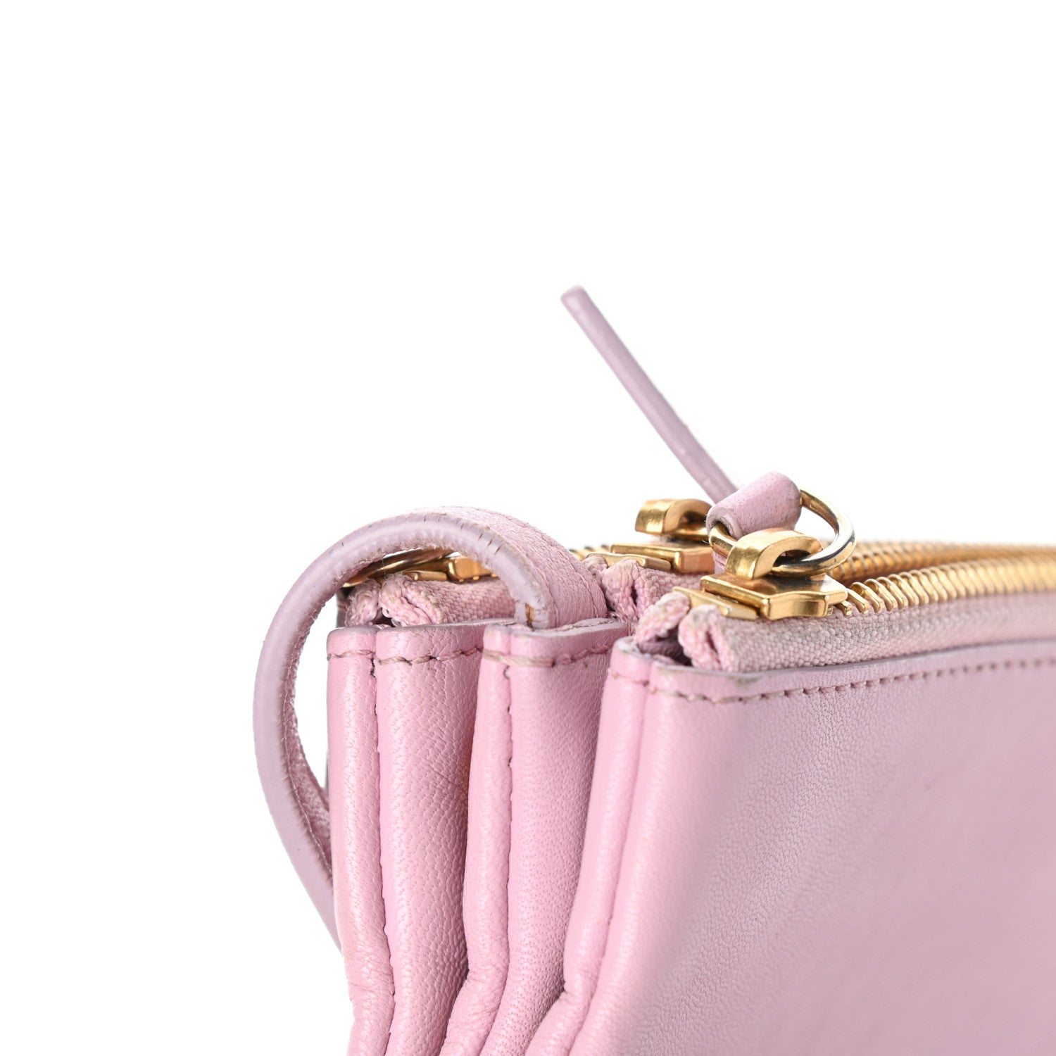 Celine Lambskin Small Trio Crossbody Bag Pink 11 of 12