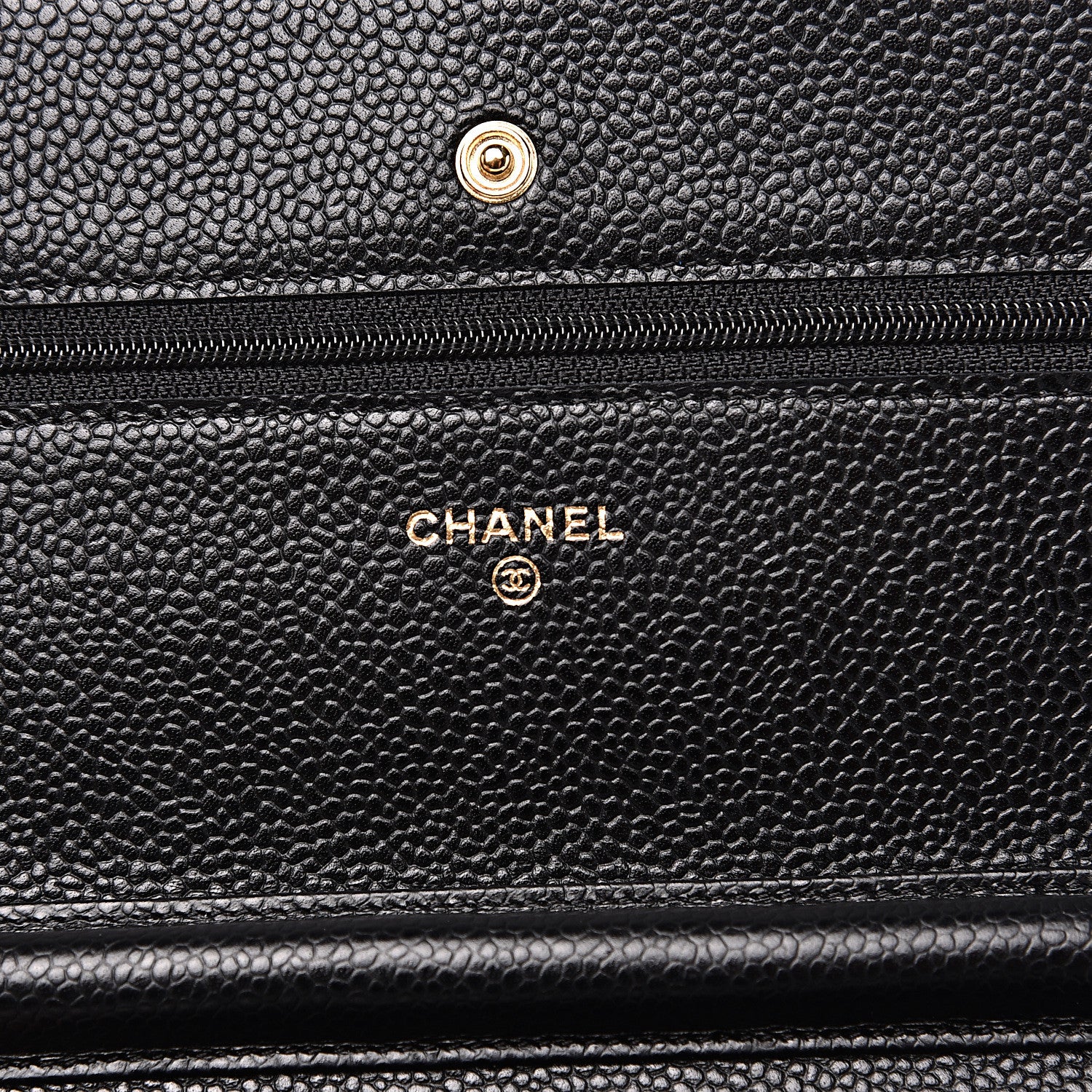 Chanel Caviar Quilted Wallet On Chain WOC Black 5 of 9
