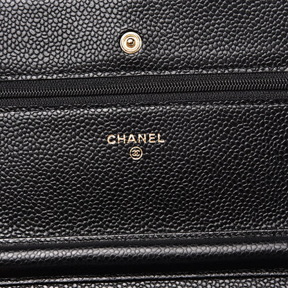 Chanel Caviar Quilted Wallet On Chain WOC Black 5 of 9