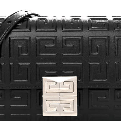 Givenchy Calfskin 4G Embossed Small Crossbody Black 7 of 9