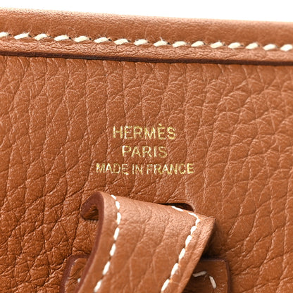 Hermes Taurillon Clemence Evelyne TPM Gold 6 of 11