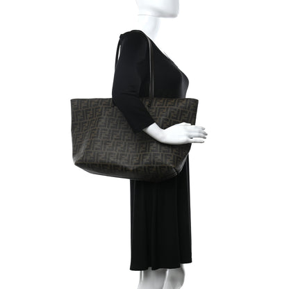 Fendi Zucca Spalmati Small Roll Tote Tobacco Moro 2 of 12