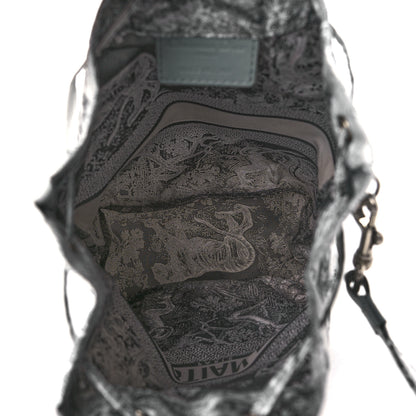 Christian Dior Technical Fabric Embroidered Toile De Jouy Sauvage DiorTravel Pouch Grey 5 of 10