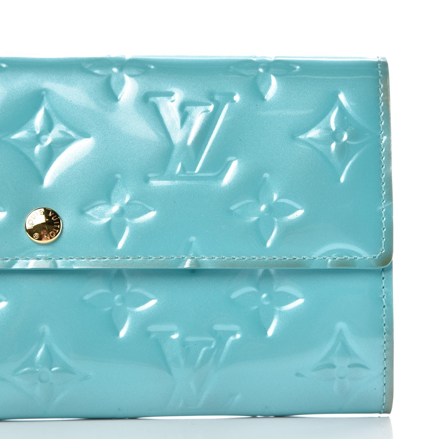 Louis Vuitton Vernis Sarah Wallet Blue Lagon 10 of 26