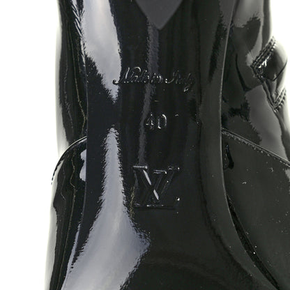 Louis Vuitton Patent Silhouette Ankle Boots 40 Black 6 of 7