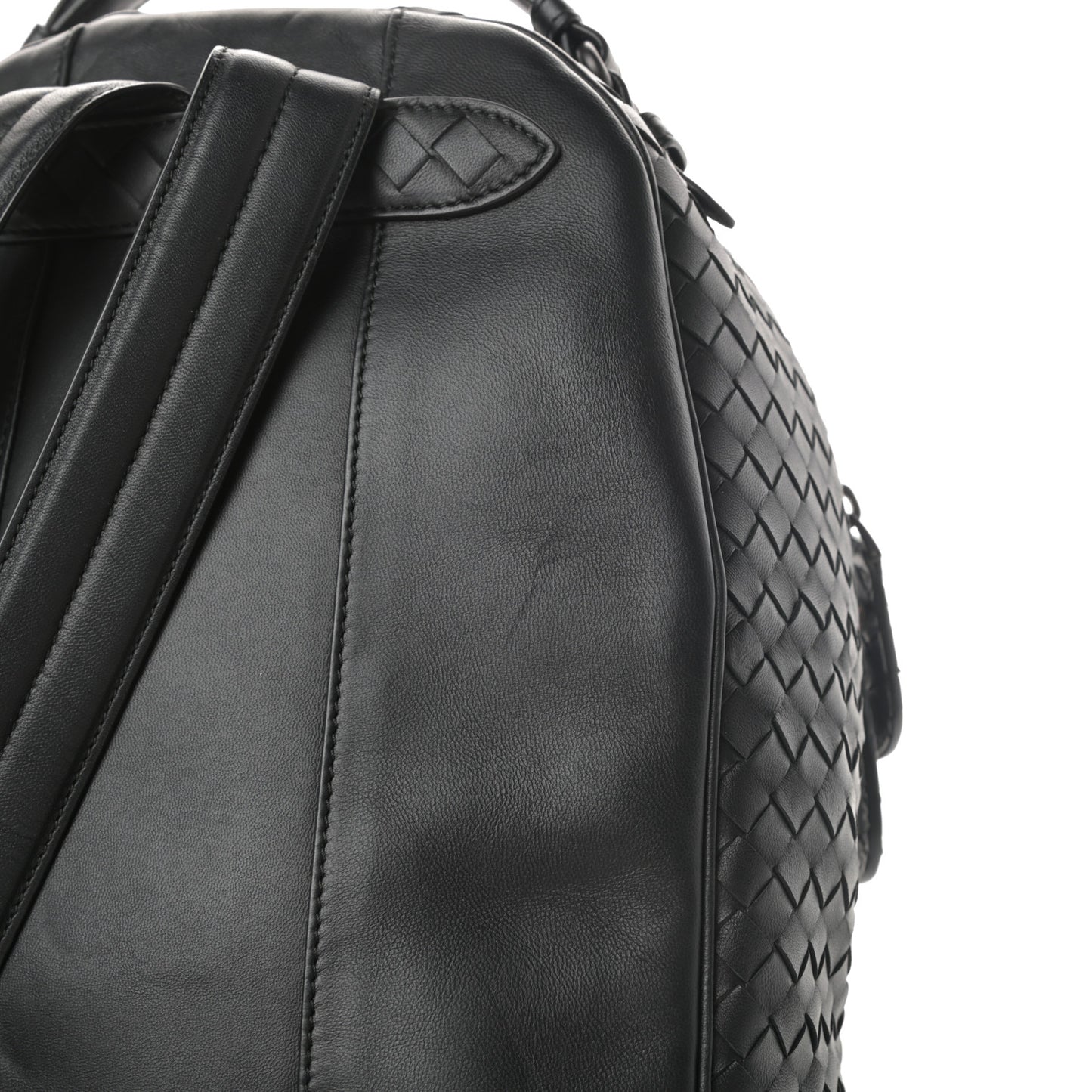 Nappa Intrecciato Backpack Black