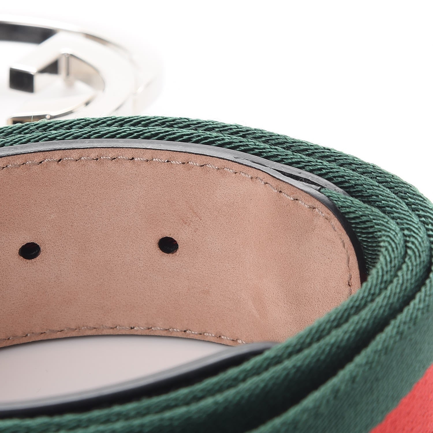Gucci Canvas Web Interlocking G Belt 110 44 Black 7 of 7