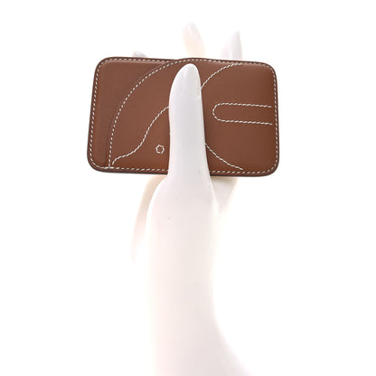 Hermes Swift Stitched Cheval MagSafe Card Holder Gold 2 of 6