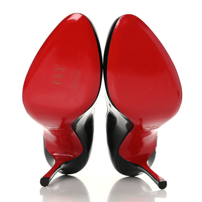 Christian Louboutin Patent Pinupina 100 Pumps 37 Black 5 of 7