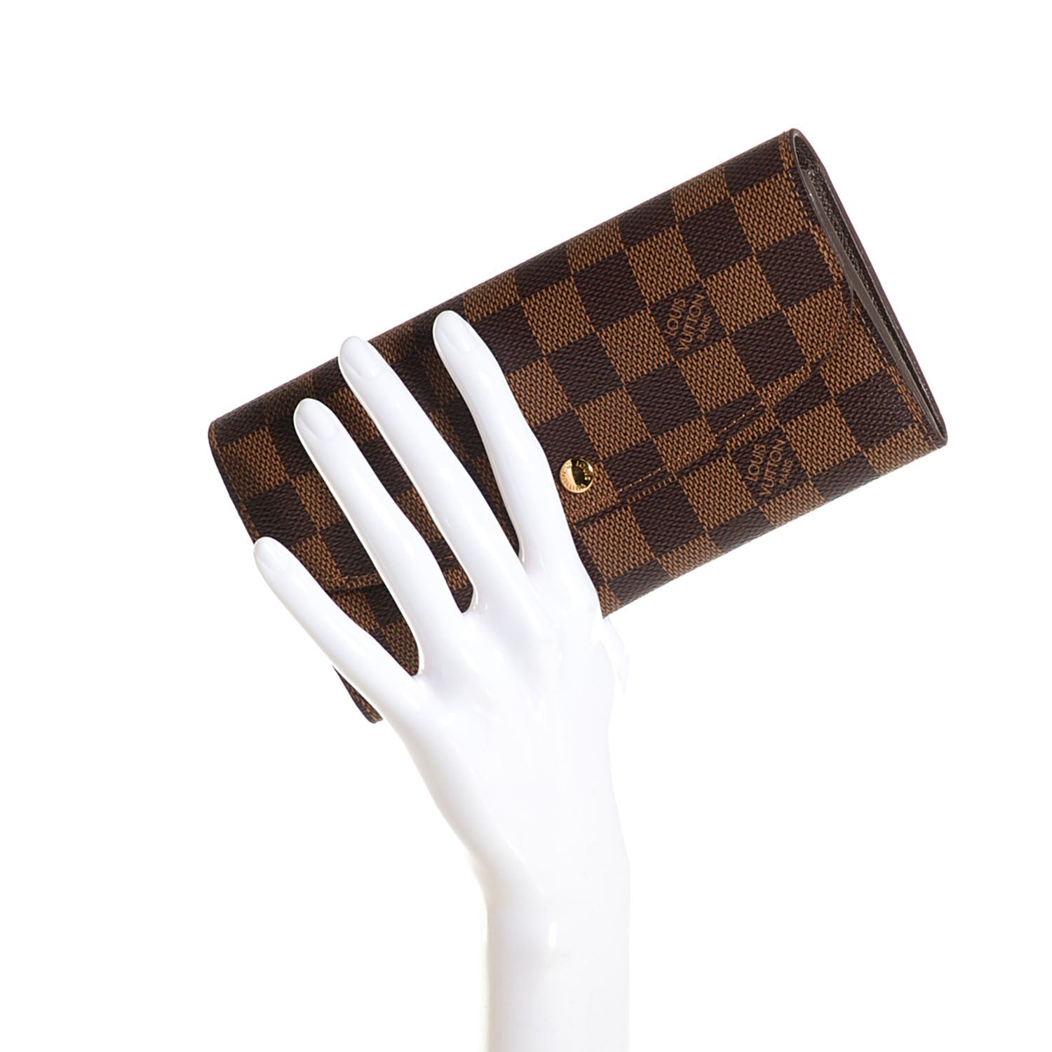 Louis Vuitton Damier Ebene Emilie Wallet 2 of 7