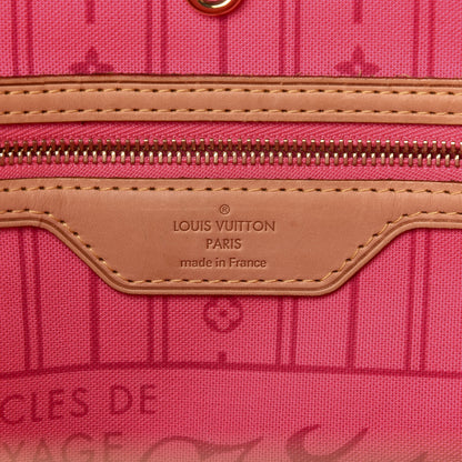 Louis Vuitton Monogram Roses Neverfull MM 6 of 10