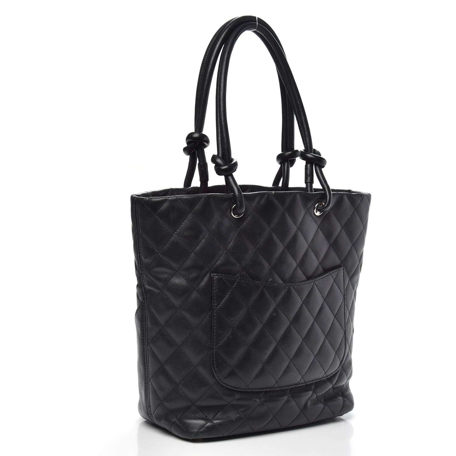 Chanel Calfskin Quilted Medium Cambon Tote Black White 3 of 21
