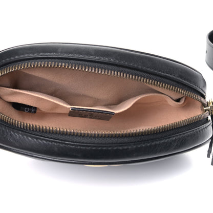 Gucci Calfskin Matelasse GG Marmont Belt Bag 95 38 Black 4 of 4