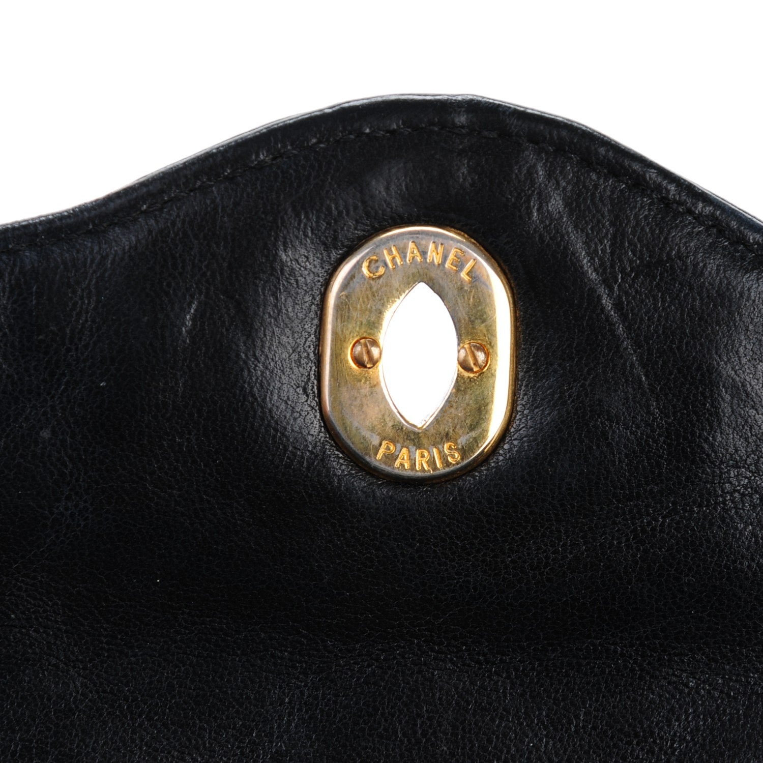 Chanel Lambskin Quilted Medium Double Flap Black 6 of 9