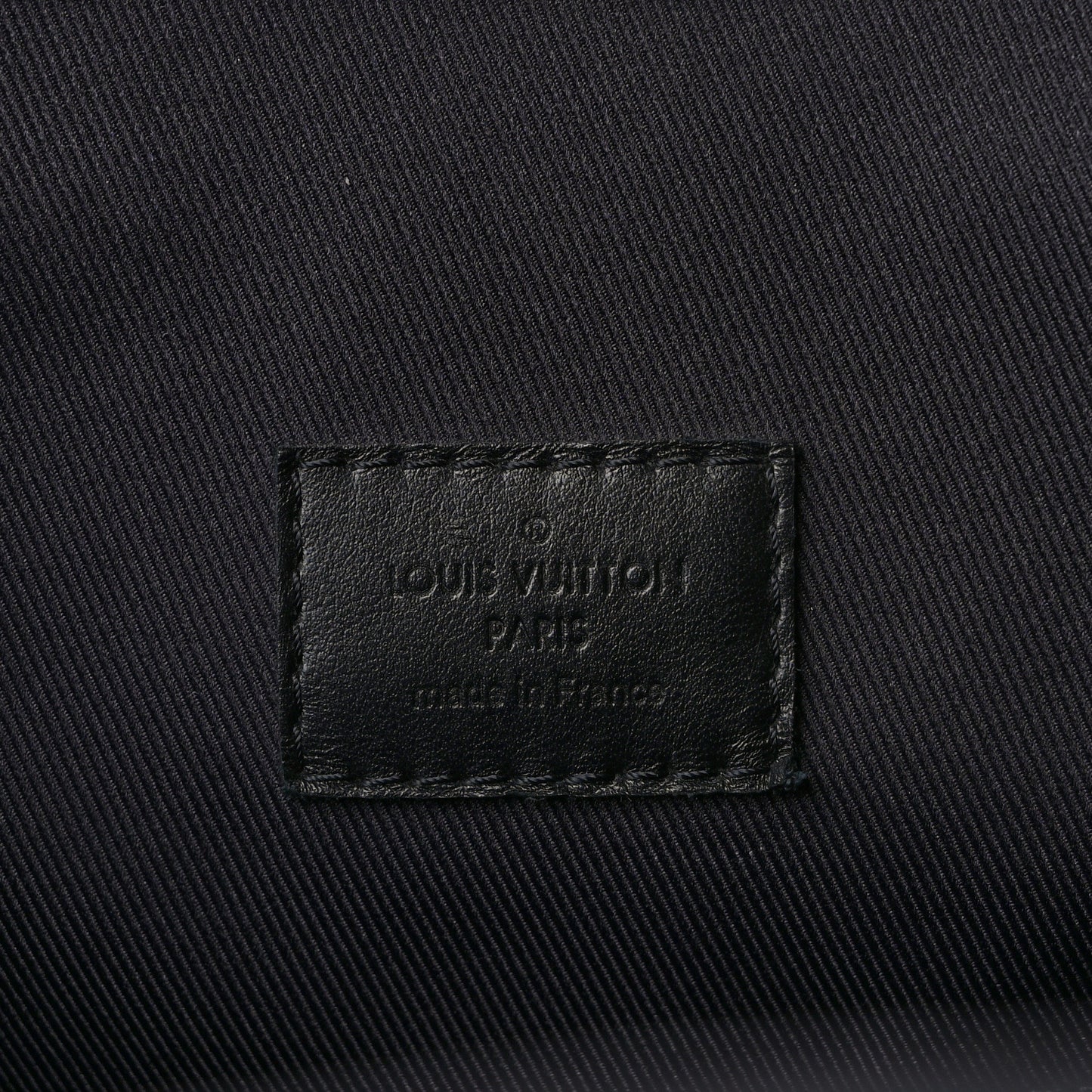 LOUIS VUITTON Taurillon Monogram Christopher MM Backpack Black
