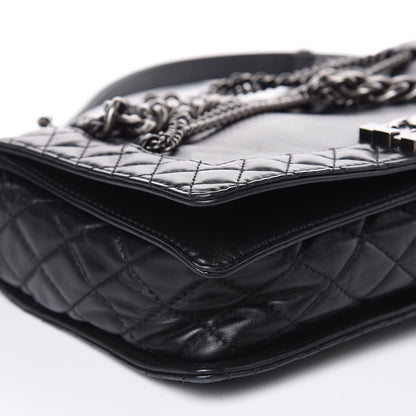 Chanel Calfskin Enchained Medium Boy Flap Black 8 of 16