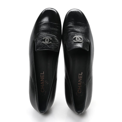 Chanel Lambskin CC Loafers 41 Black 3 of 19