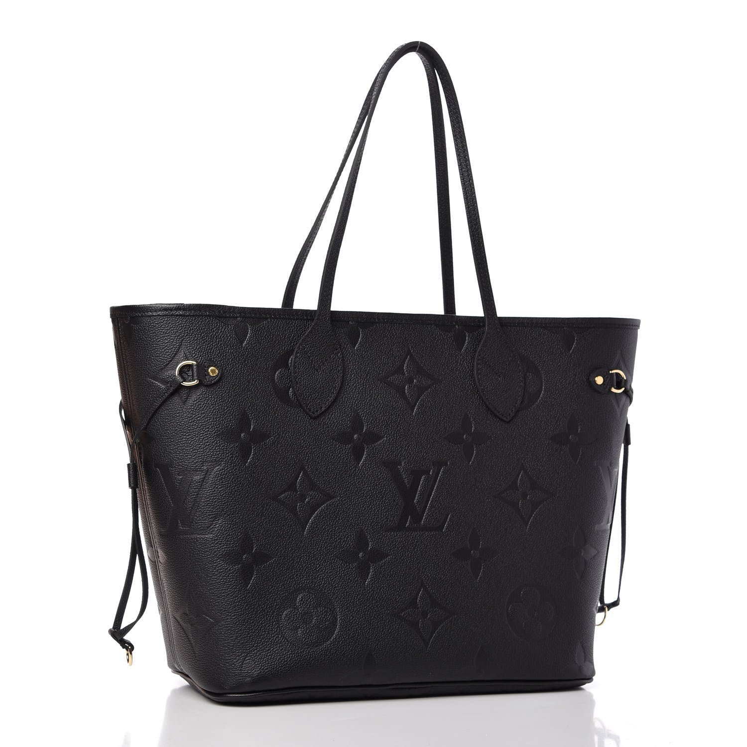 Louis Vuitton Empreinte Monogram Giant Neverfull MM Black 2 of 10