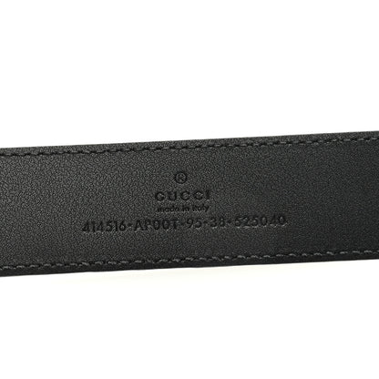 Gucci Calfskin Double G 30mm Belt 95 38 Black 3 of 5