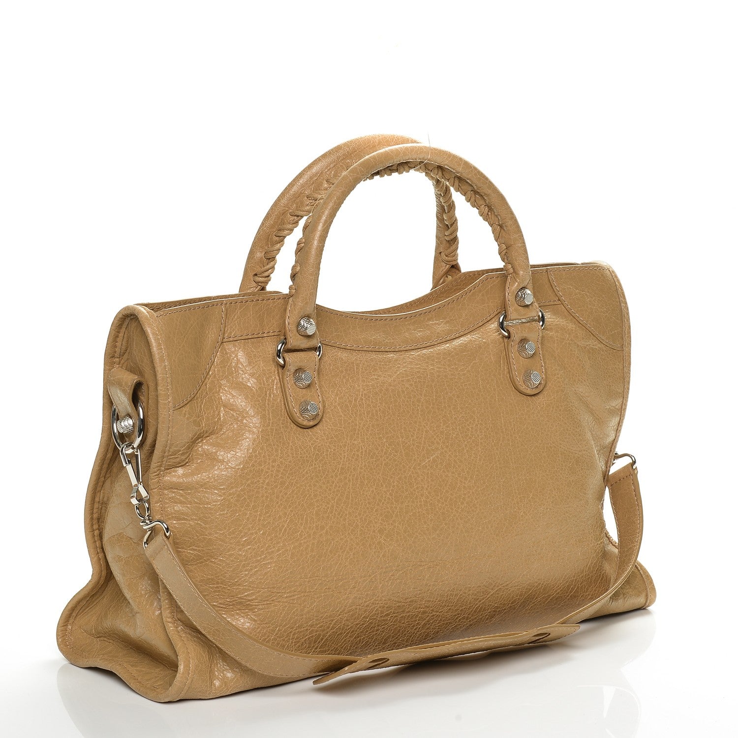 Balenciaga Agneau Giant 12 Silver Hardware City Beige Nougatine 3 of 6