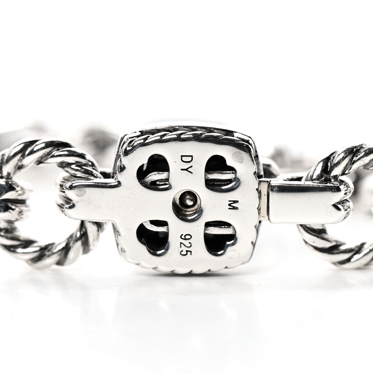 Sterling Silver Blue Topaz 7mm Renaissance Linked Bracelet