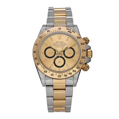 Rolex Stainless Steel 18K Yellow Gold 40mm Oyster Perpetual Cosmograph Daytona Watch Champagne 16523 1 of 4