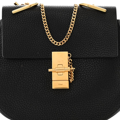 Chloe Grained Lambskin Drew Shoulder Bag Black 8 of 11