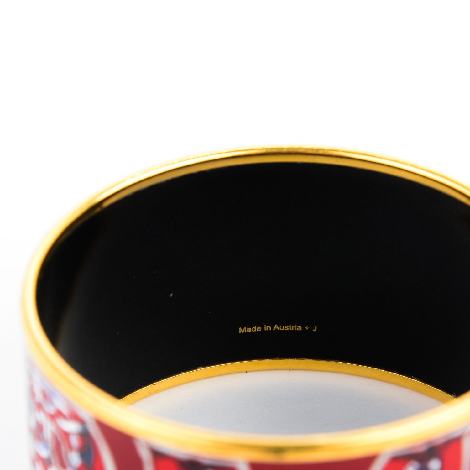 Hermes Enamel Printed Alphabet Russe Extra Wide Bracelet 65 5 of 5