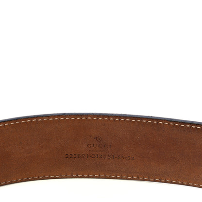Gucci Imprime Monogram Interlocking G Belt 85 34 Black 3 of 4