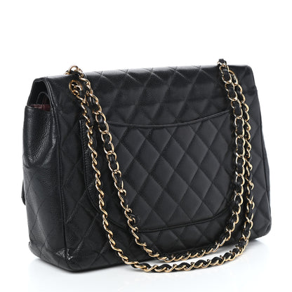 Chanel Caviar Quilted Maxi Double Flap Black 3 of 10