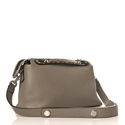 Fendi Vitello Dolce Elaphe Medium By The Way Boston Bag Tortora Multicolor 3 of 9