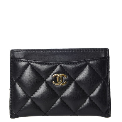 Chanel Lambskin Quilted Card Holder Black 1 of 9