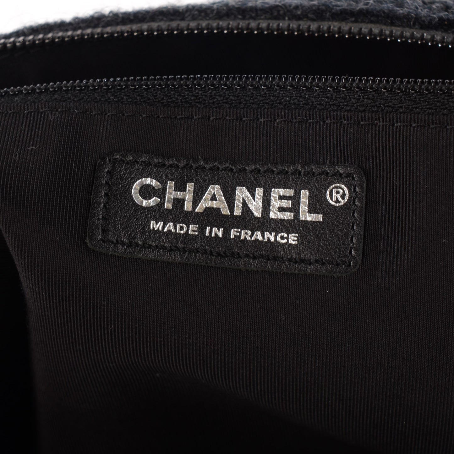 Tweed Lambskin Small Girl Bag Black