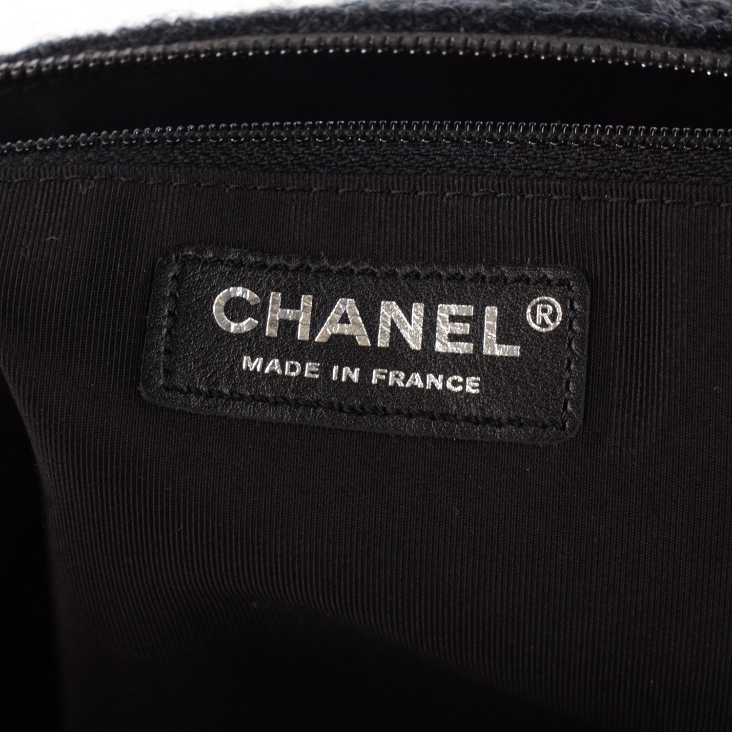 Chanel Tweed Lambskin Small Girl Bag Black 6 of 7