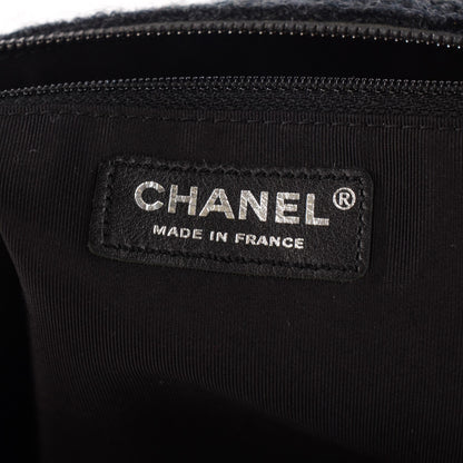Chanel Tweed Lambskin Small Girl Bag Black 6 of 7