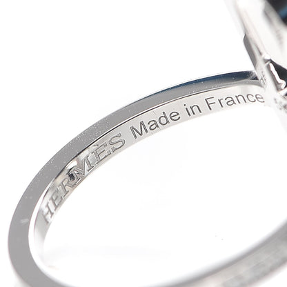 Hermes 18K White Gold Diamond Ever Chaine d'Ancre Ring 51 5.75 7 of 8