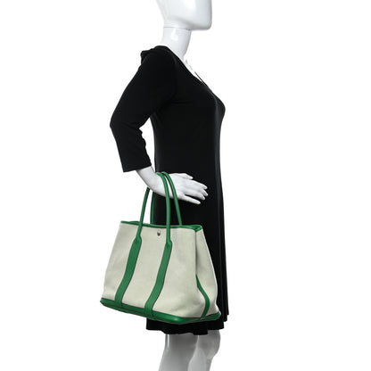 Hermes Toile Negonda Garden Party Tote 36 MM Bamboo 2 of 11