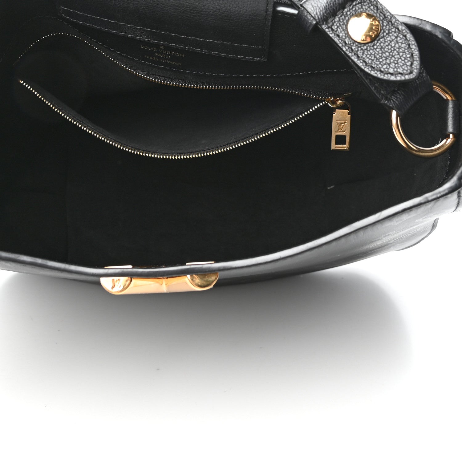 Louis Vuitton Cuir Plume Very Hobo Black 5 of 8