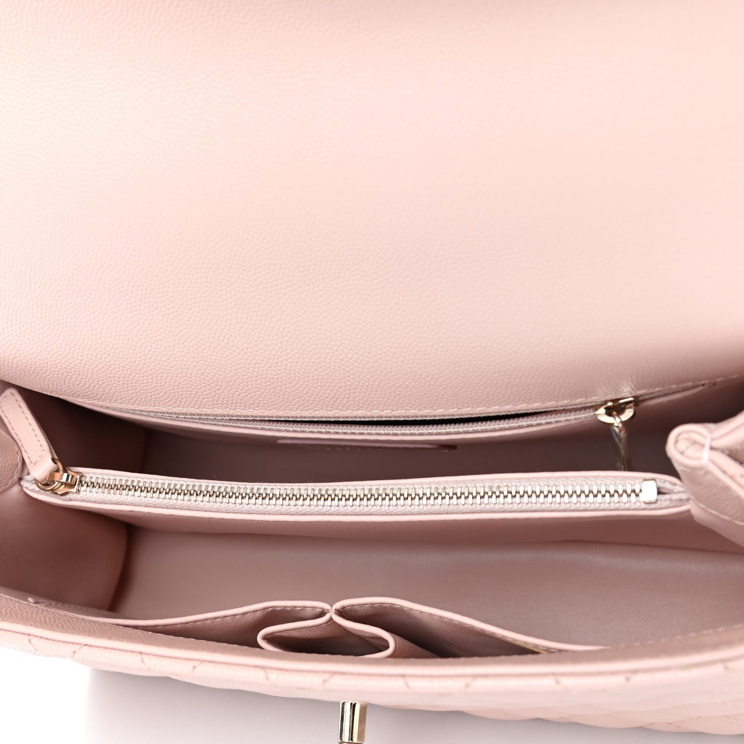 Chanel Caviar Quilted Small Coco Handle Flap Light Pink 4 of 5