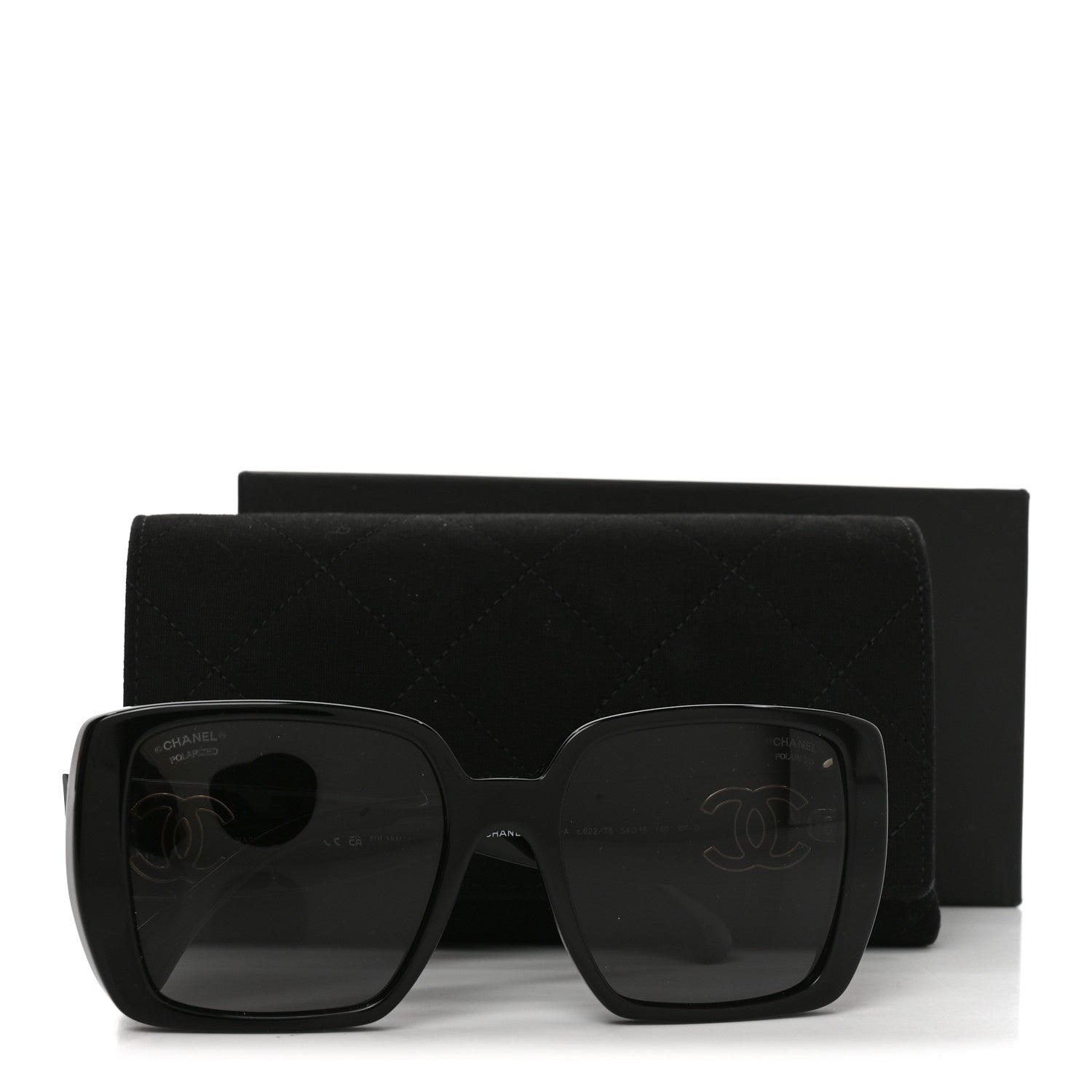 Chanel Acetate CC Square Sunglasses 5541-A Black 1920224