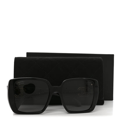 Chanel Acetate CC Square Sunglasses 5541-A Black 7 of 7