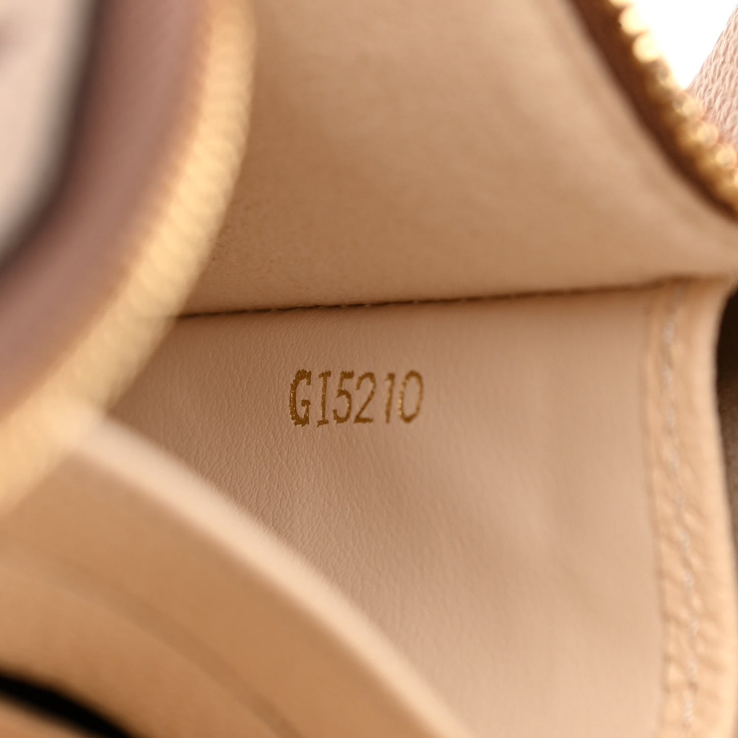 Empreinte Monogram Giant Double Zip Pochette Creme Bois De Rose