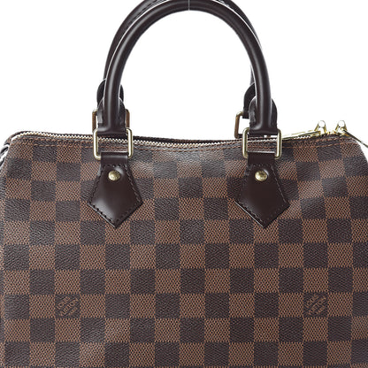 Louis Vuitton Damier Ebene Speedy Bandouliere 25 8 of 10